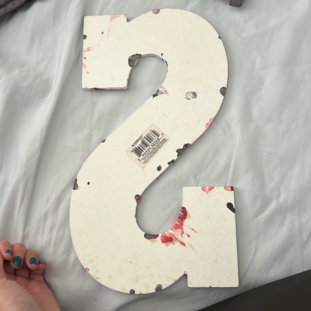 Paint Decor Letter S - Picture 2 of 2